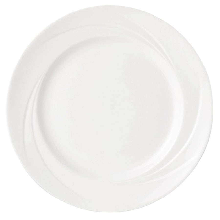 Steelite Alvo Vitrified Porcelain Round White Plate 30cm