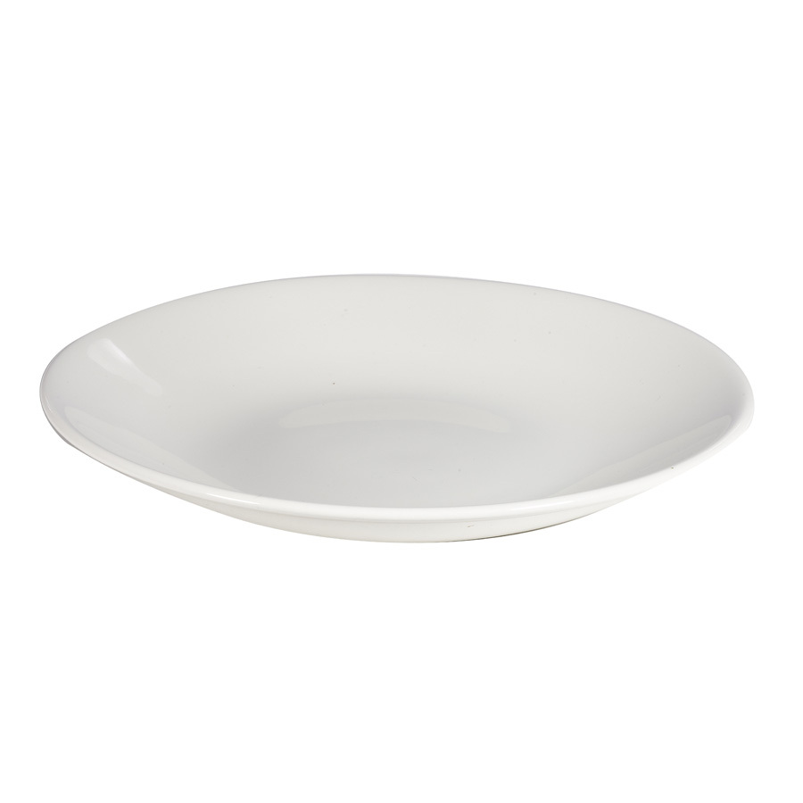 Churchill Profile Vitrified Porcelain White Round Deep Coupe Plate 25.5cm 10 Inch