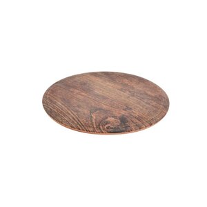 Rustic Wood Effect Round Platter 285x285x14mm