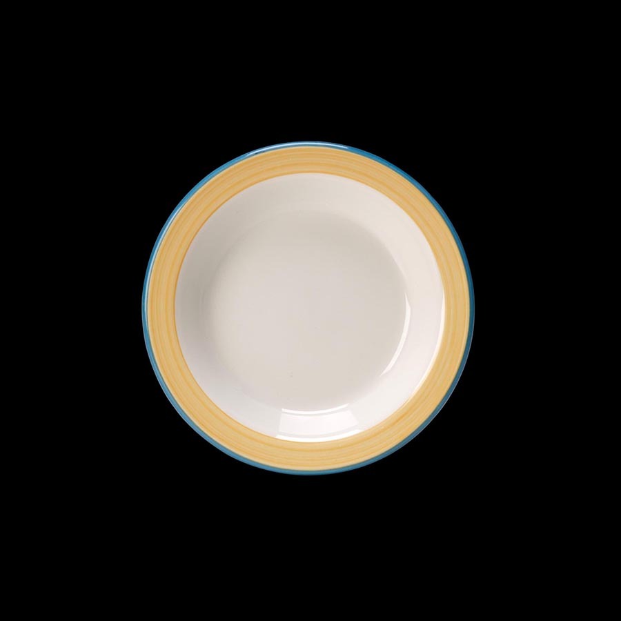 Steelite Rio Vitrified Porcelain Round Yellow Oatmeal Bowl 16.5cm