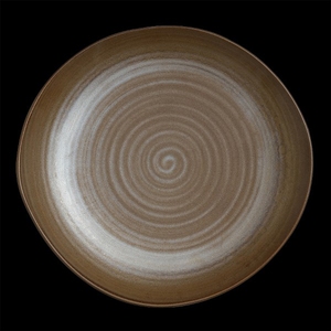 Folio Patina Porcelain Bronze Round Plate 30cm