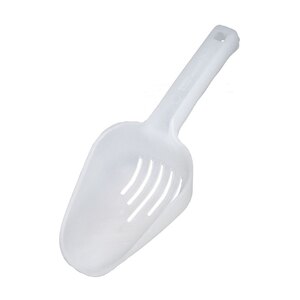 Slotted Ice Scoop Plastic Clear 10oz