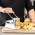 KitchenCraft Plastic Potato Chipper with Stainless Steel Interchangeable Blades