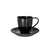 Rak Knitzoo Vitrified Porcelain Dark Grey Espresso Cup With Silver Stitch 9cl