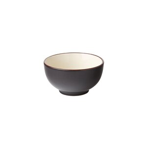 Utopia Soho Stoneware Stone Grey Round Rice Bowl 12cm 4.75 Inch 33cl 11.5oz
