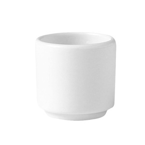 Steelite Monaco Vitrified Porcelain White Egg Cup Footless 4.75cm