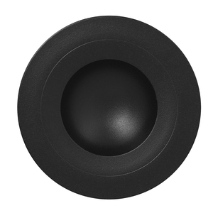 Rak Neofusion Vitrified Porcelain Black Round Extra Deep Plate Prince 23cm