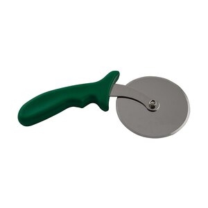 Pizza Cutter Green Handle Stainless Steel Blade 5in