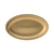 Utopia Artemis Rumbled Stainless Steel Gold Oval Platter 30x18cm