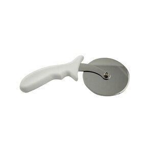 Pizza Cutter White Handle Stainless Steel Blade 4in