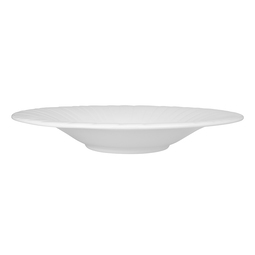 Steelite Alina Vitrified Porcelain White Round Gourmet Rimmed Coupe Bowl 28.5cm