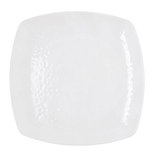 Osaka White Sqaure Plate Bamboo Melamine 260mm