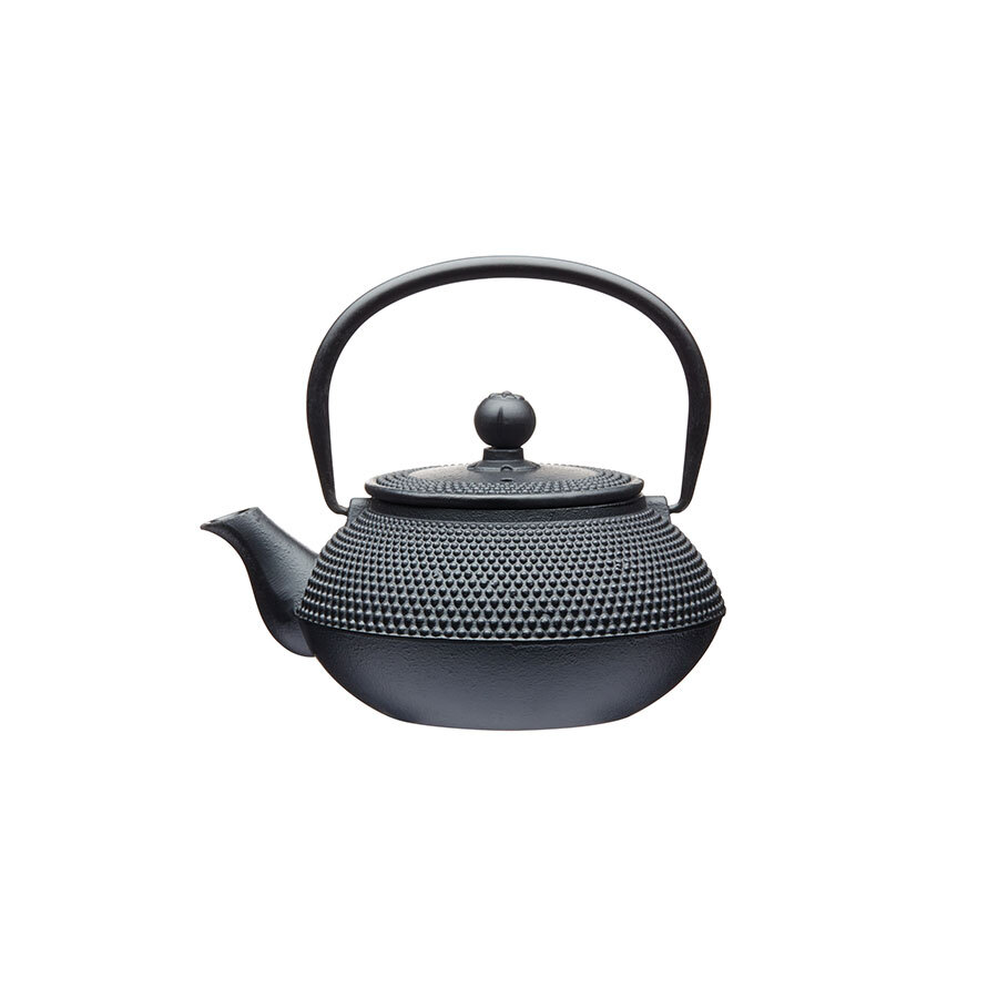 La Cafetière Cast Iron Teapot and Infuser, 600ml, Black