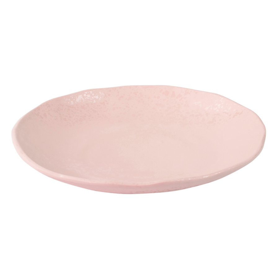 Himalayan Pink Mineral Crackle plate 30cm