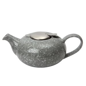 Filter Pebble 4cup teapot gloss flecked grey