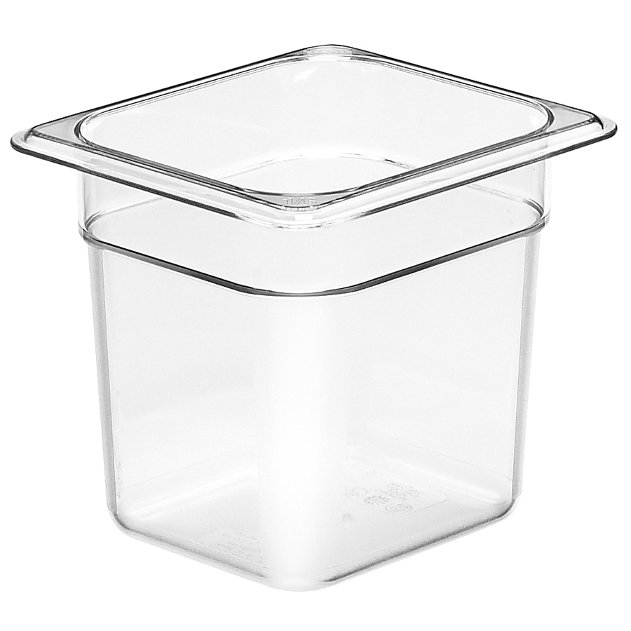 Cambro Gastronorm Container 1/6 Clear Polycarbonate 162x150mm