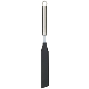 KitchenCraft Stainless Steel Handled Non-Stick Nylon Oval Spatula 34x4.5cm