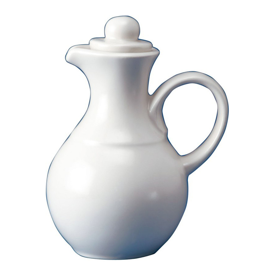 Churchill Whiteware Vitrified Porcelain Oil/Vinegar Bottle 13cm 16cl 5.6oz