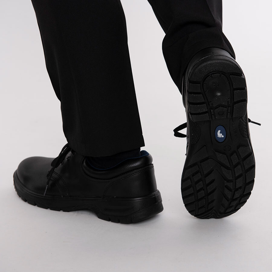 Black Safety Shoe Washable, Size 44