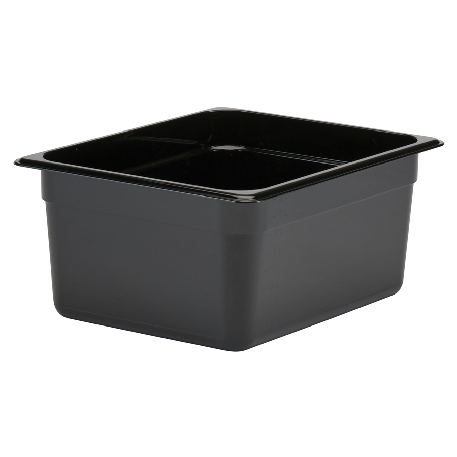 Cambro Gastronorm Container 1/2 Black Polycarbonate 265x150mm