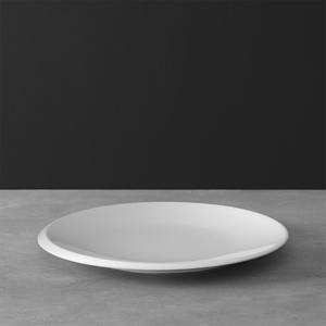 Villeroy & Boch NewMoon Vitrified Porcelain White Round Flat Plate 27cm