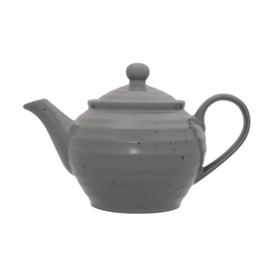 Artisan Pebble Vitrified Fine China Grey Teapot 45cl 16oz