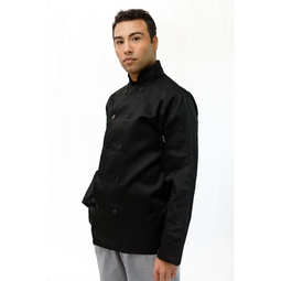 Brigade Black Unisex Polycotton Long Sleeve Button Jacket