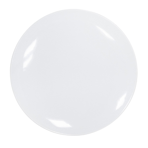 Astera Circuit Vitrified Porcelain White Round Coupe Plate 31 cm