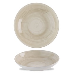 Churchill Stonecast Canvas Vitrified Porcelain Natural Round Coupe Bowl 24.8cm 40oz
