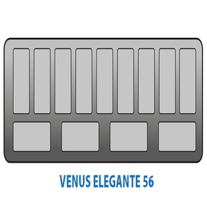 Crystal Venus Elegante 56 Ice Cream Display - 57 Ltr