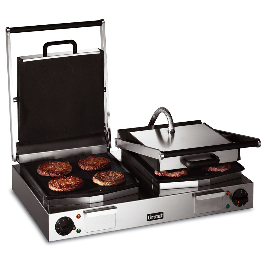 Lincat Lynx 400 LCG2 Contact Grill - Double - Smooth Top & Smooth Bottom Plates