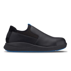 WearerTech Custom Pro Vitalise Black Microfibre Unisex Slip On Shoe With Safety Toe