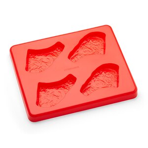Pork Chop Mould Silicone Red With Lid 24x29x2.5cm