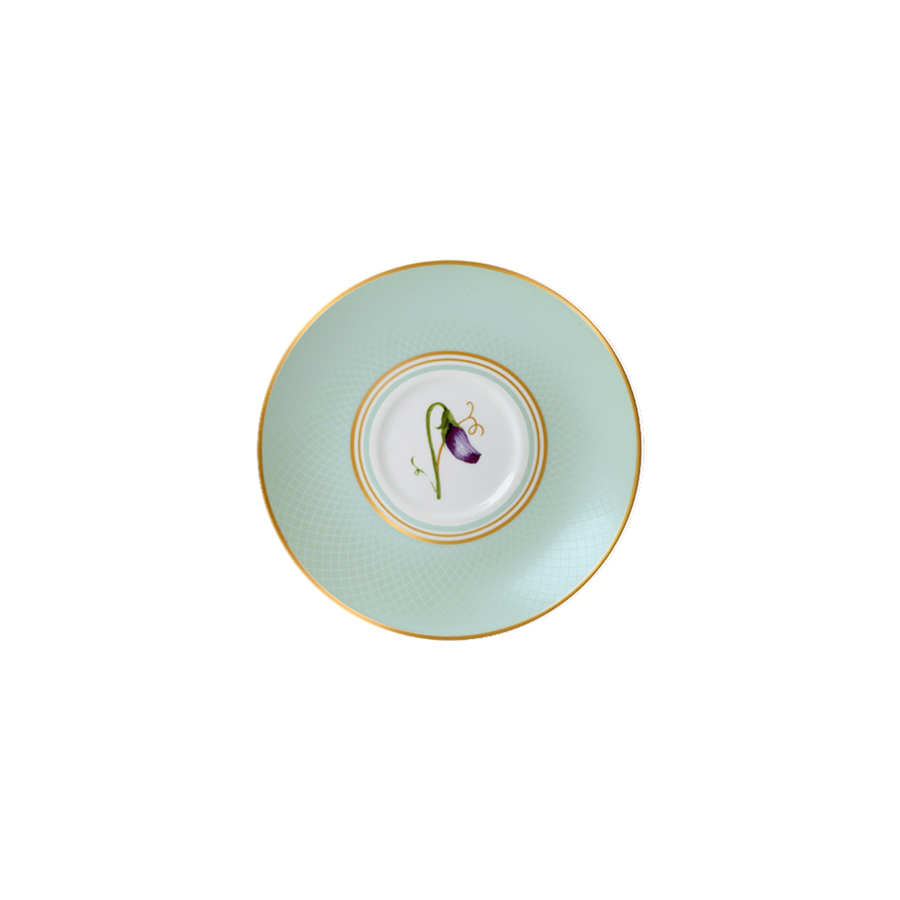 William Edwards Trellis Bone China White Round Tea for One Coupe Saucer 14.5cm