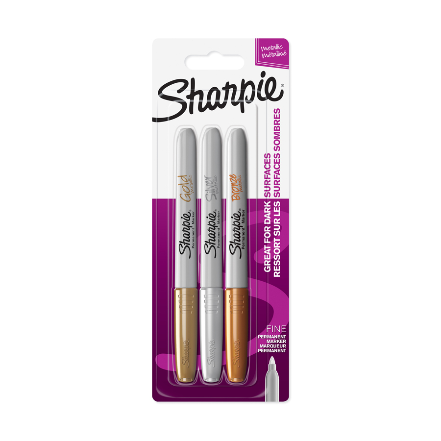 Sharpie Metallic Permanent Marker Fine Assorted Colours
