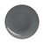 Astera Javiel Vitrified Porcelain Ash Grey Round Coupe Plate 28cm