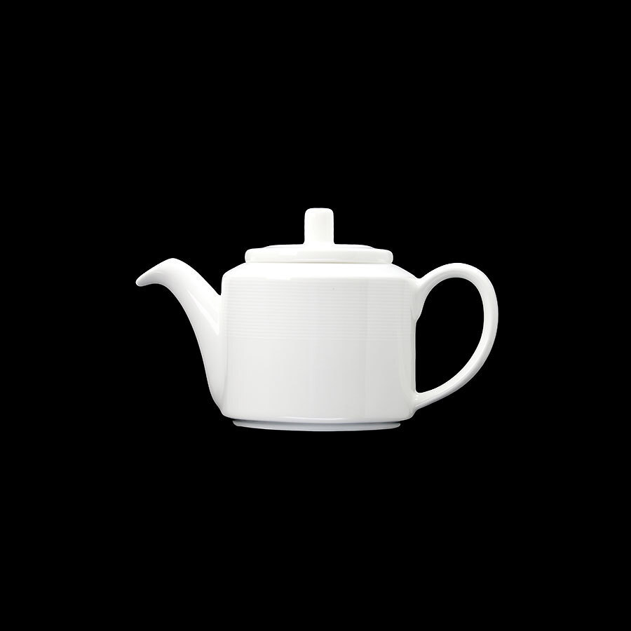 Crème Cézanne Vitrified Porcelain White Teapot 40cl 14oz