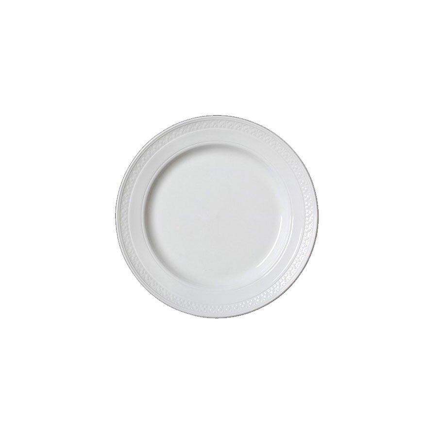Steelite Bead Vitrified Porcelain White Round Plate Accent 16.5cm