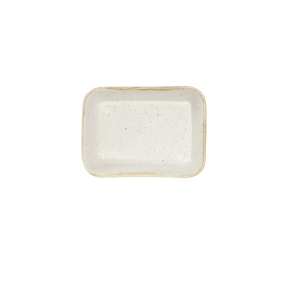 Churchill Stonecast Vitrified Porcelain Barley White Rectangular Dish 16x12cm 60cl 21.1oz