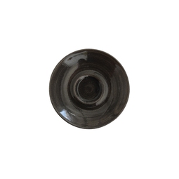 Churchill Monochrome Vitrified Porcelain Iron Black Round Espresso Saucer 11.8cm