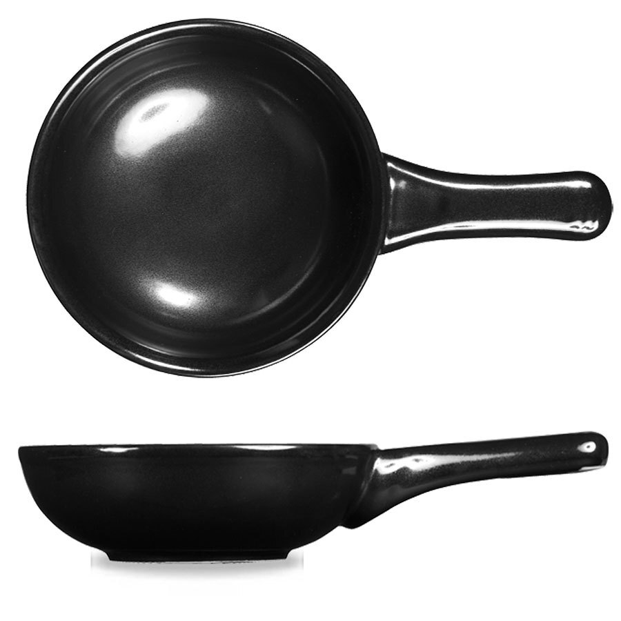 Churchill Art De Cuisine Stoneware Menu Cookware Black Small Skillet Pan 23cm 37cl 13oz