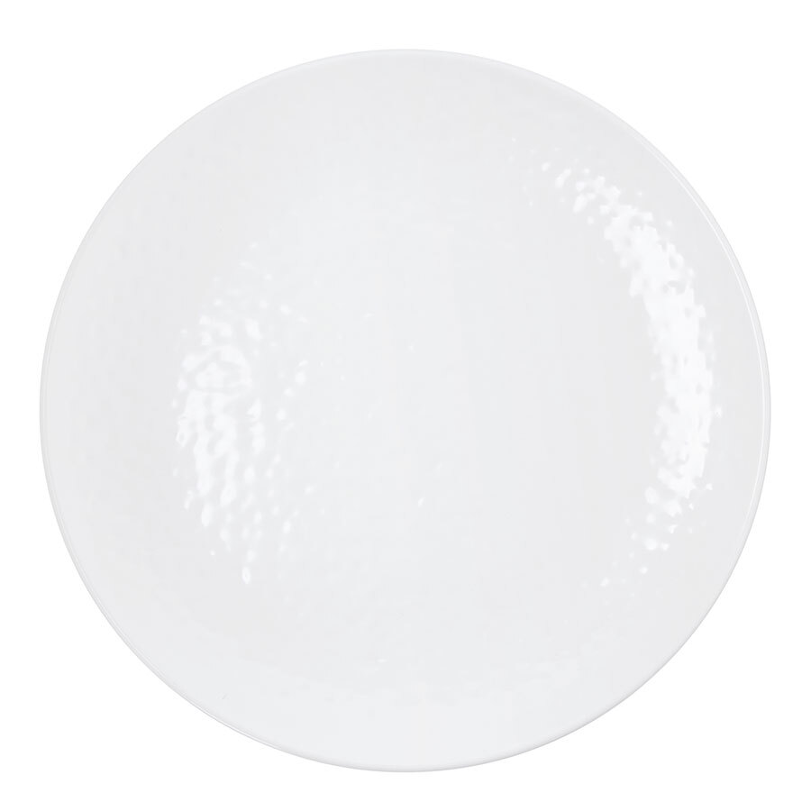 Osaka White Dinner Plate Bamboo Melamine 10.5 inch