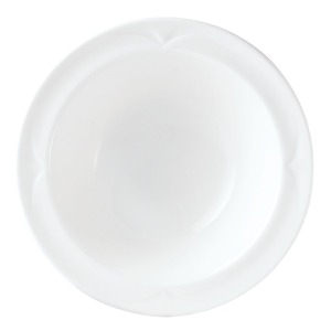 Steelite Bianco Vitrified Porcelain White Round Bowl Stone Rim 13.5cm