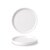 Churchill Vellum Vitrified Porcelain White Round Chefs Walled Plate 21cm