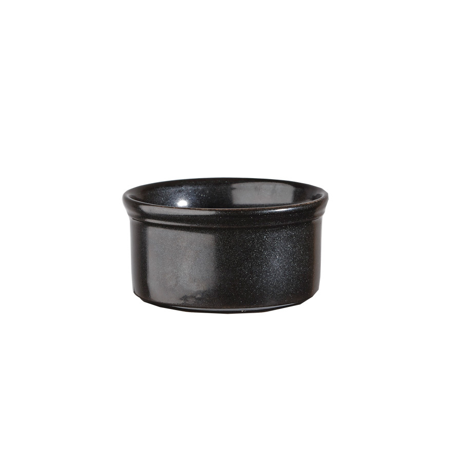 Churchill Cookware Vitrified Porcelain Metallic Black Round Stackable Ramekin 9cm 19.5cl