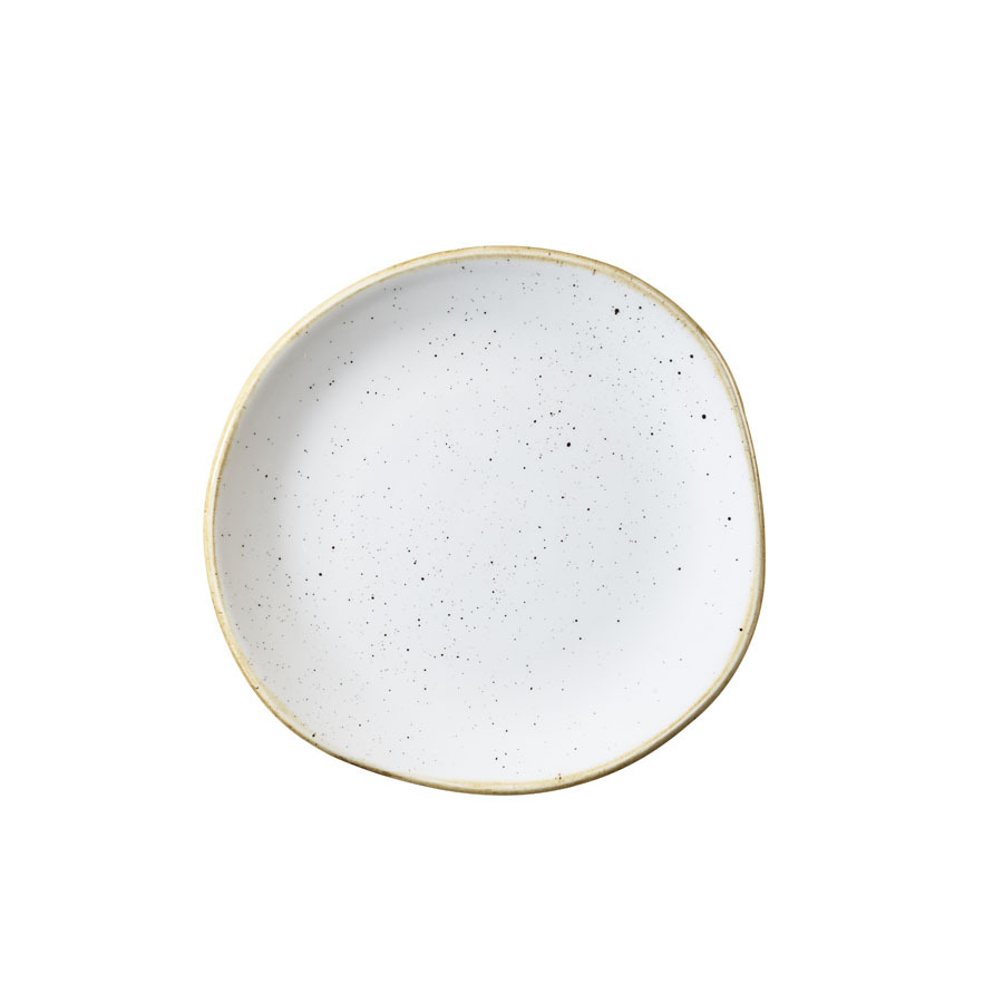 Churchill Stonecast Vitrified Porcelain Barley White Organic Round Plate 18.6cm
