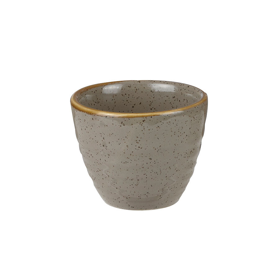 Churchill Stonecast Vitrified Porcelain Peppercorn Grey Ripple Dip Pot 5.9x5cm 5.7cl 2.5oz