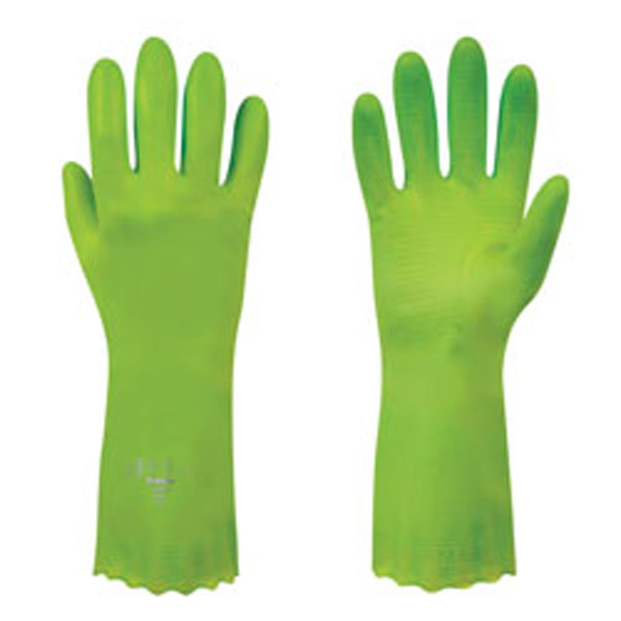 Polyco 374/5/6 Pura Lined Green PVC Glove
