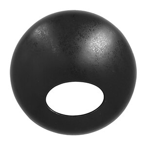 Rak Sugestions Ashore Vitrified Porcelain Round Black Curved Lid 14.5cm