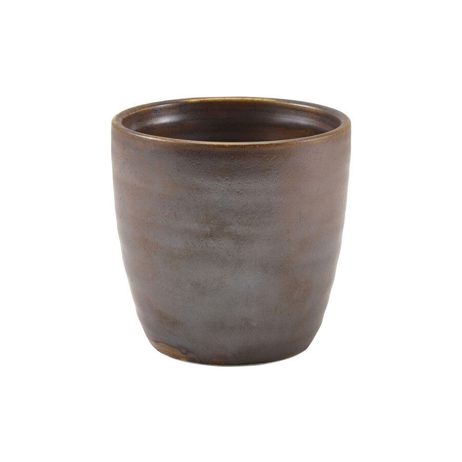 Genware Terra Porcelain Copper Round Chip Cup 30cl 10.5oz